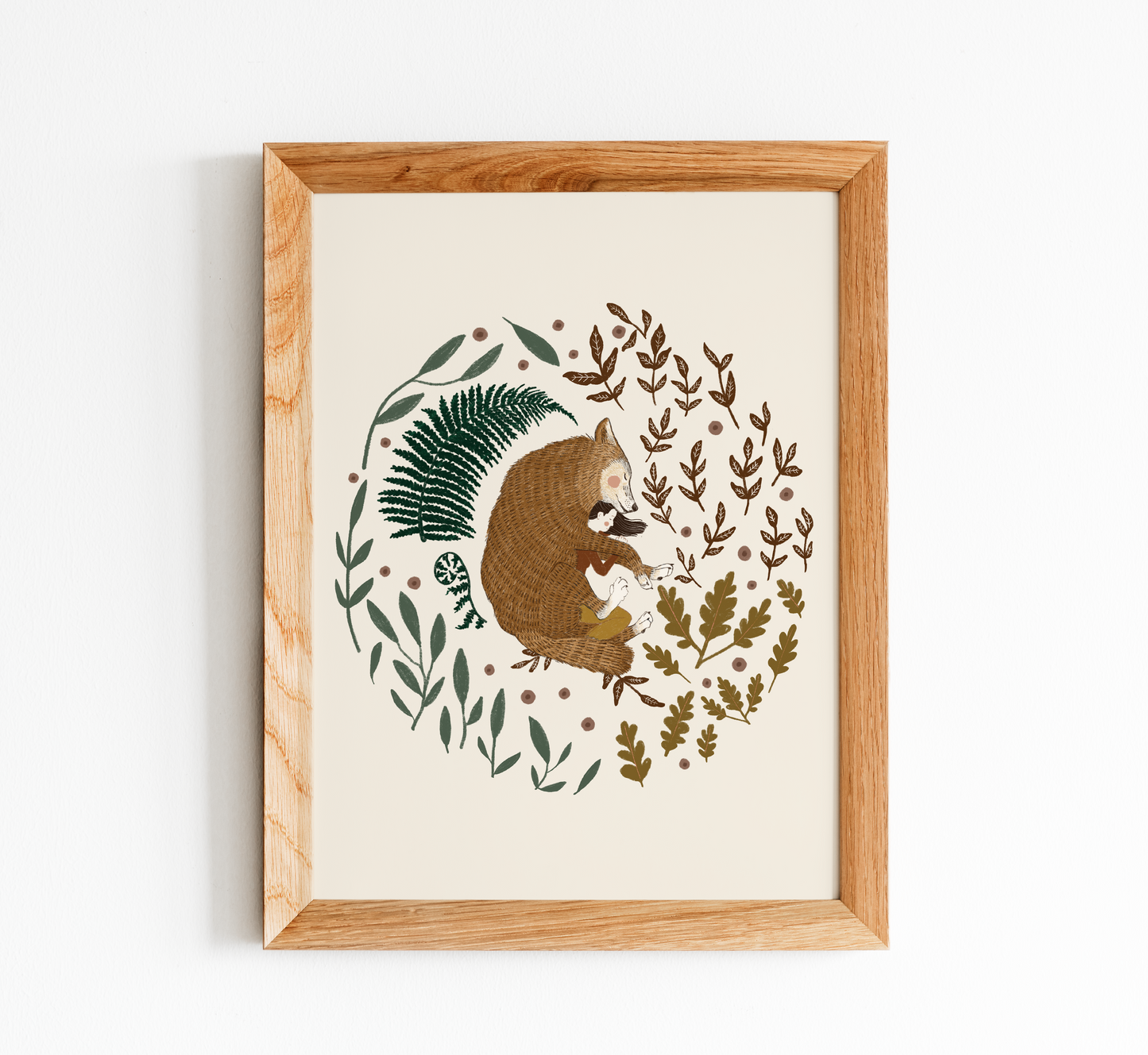 Wolf Snuggle Print