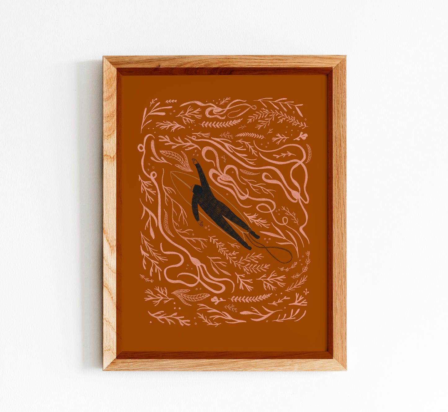 MISPRINT Sunset Kelp Surfer Print