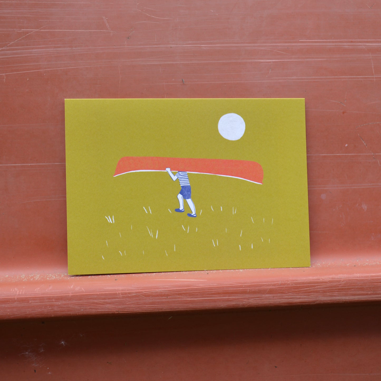 Canoe Head Greeting Card