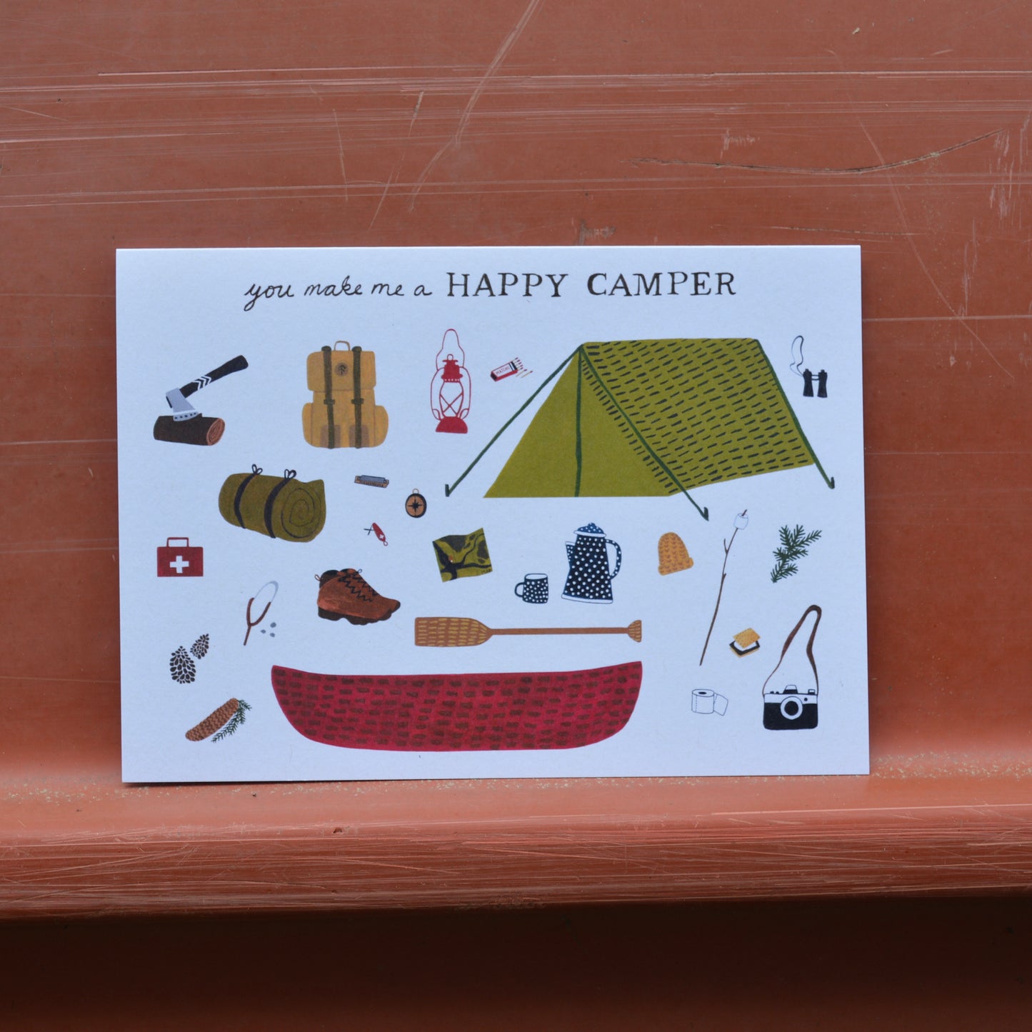 Happy Camper Greeting Card