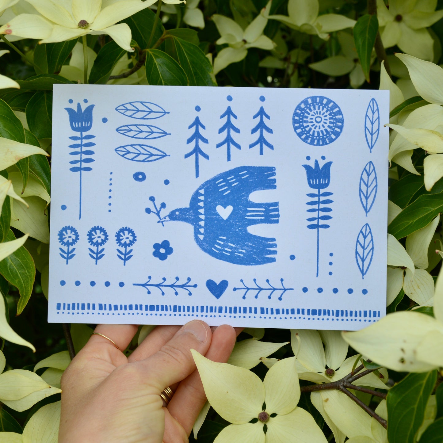 Blue Bird Greeting Card