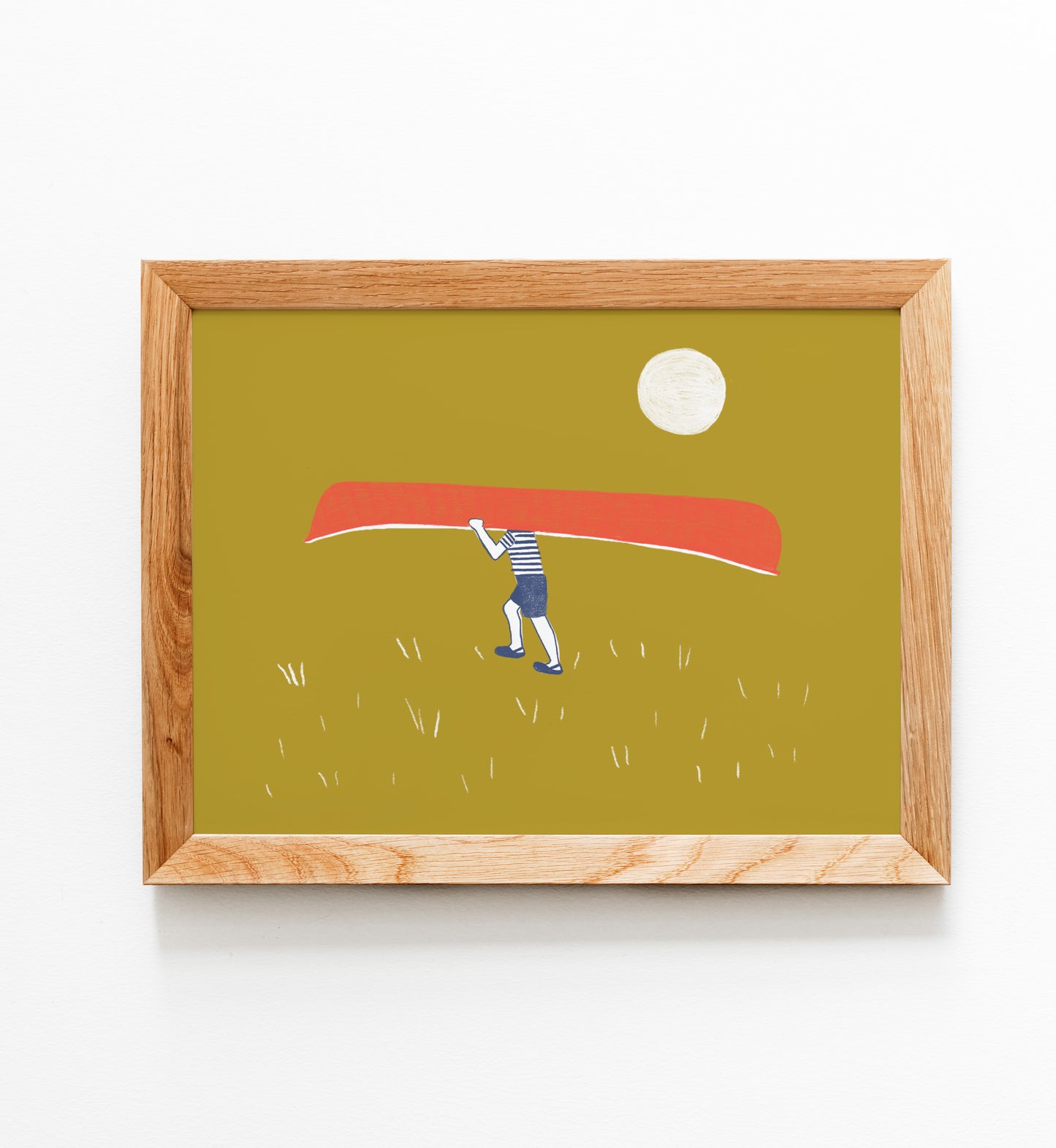 Canoe Head Print