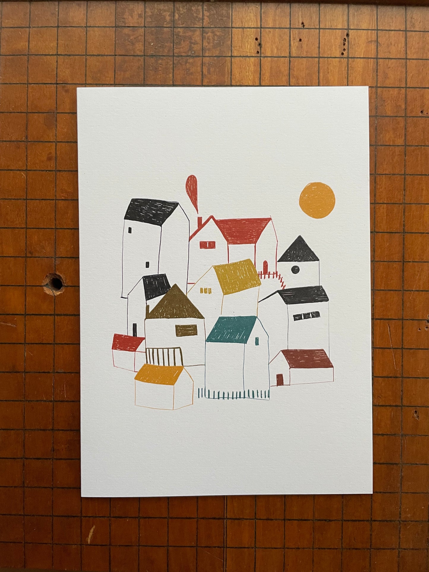 Little Village Greeting Card