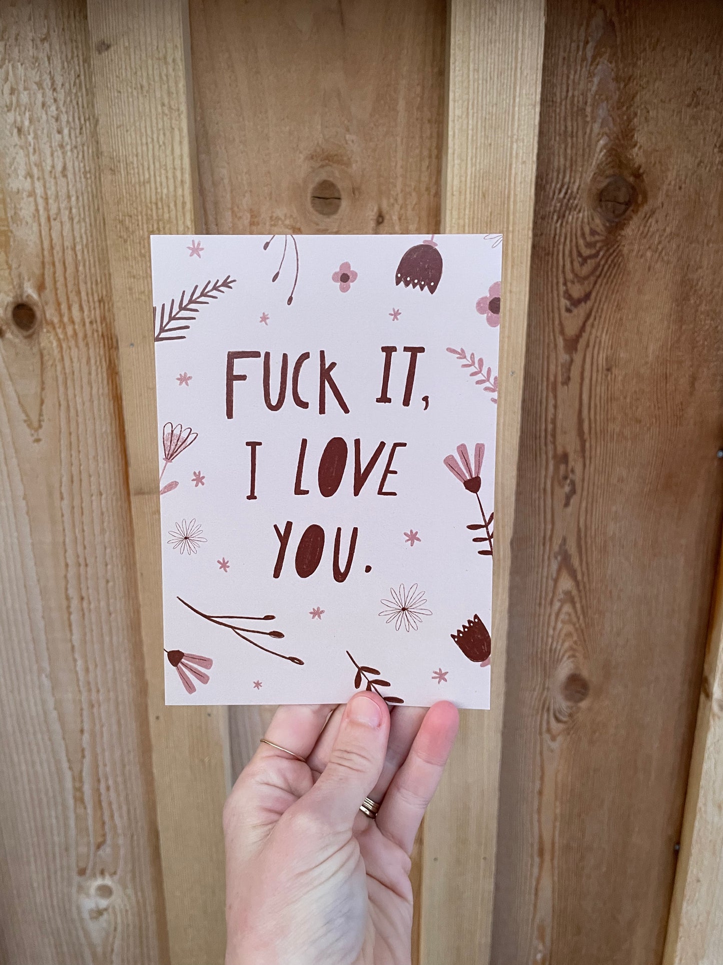 Fuck it Greeting Card