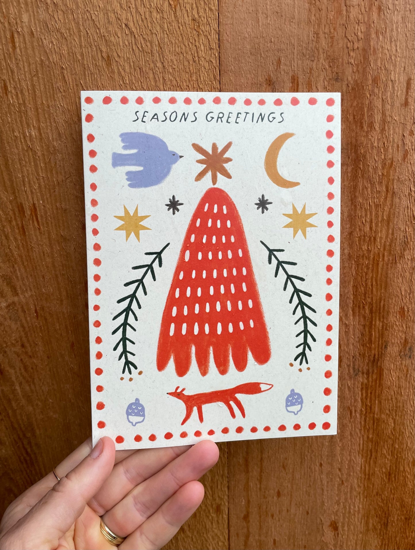 Seasons Greetings Holiday Greeting Card