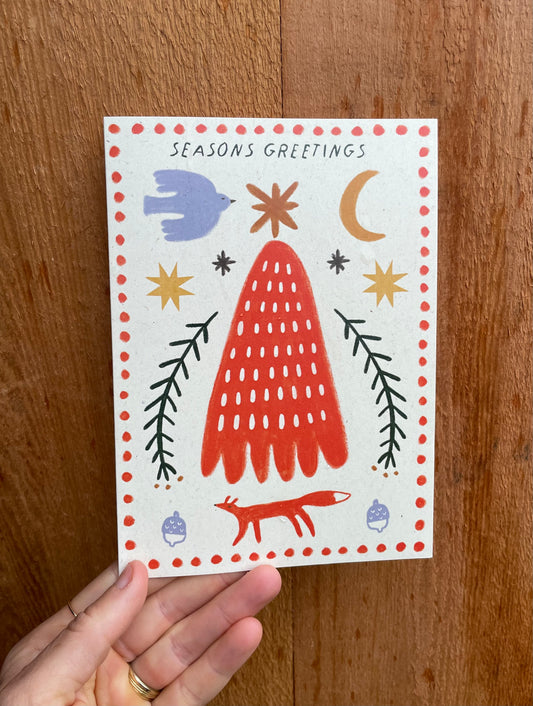 Seasons Greetings Holiday Greeting Card