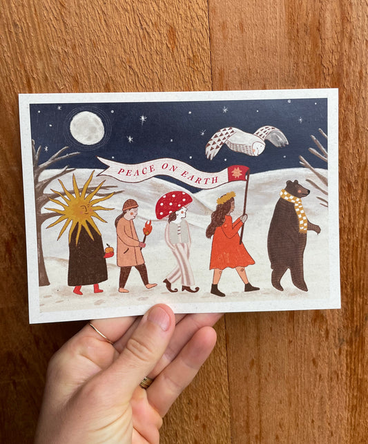 Peace On Earth Holiday Greeting Card