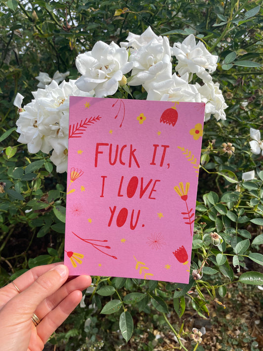FU** It Hot Pink Greeting Card