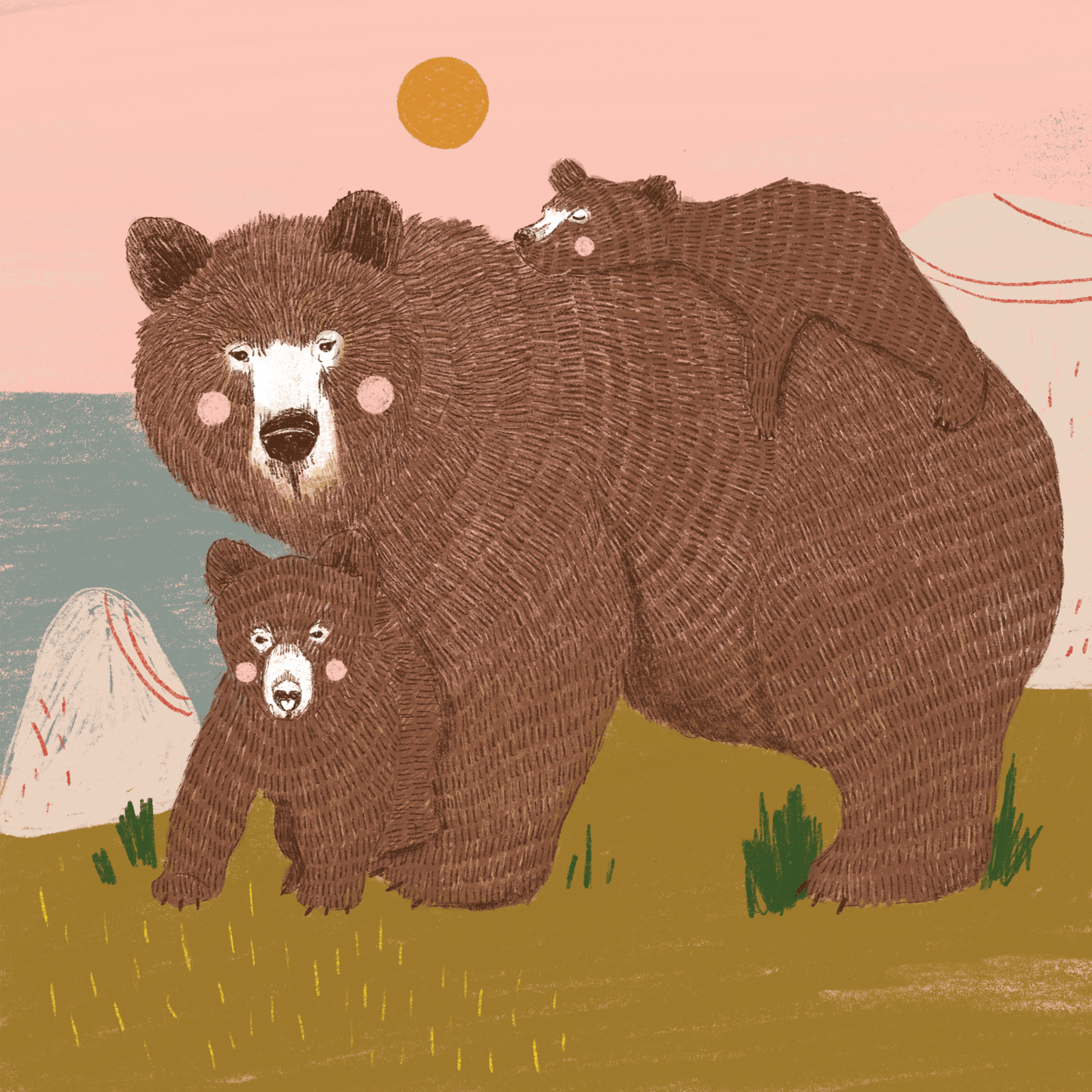 Mama Bear Greeting Card