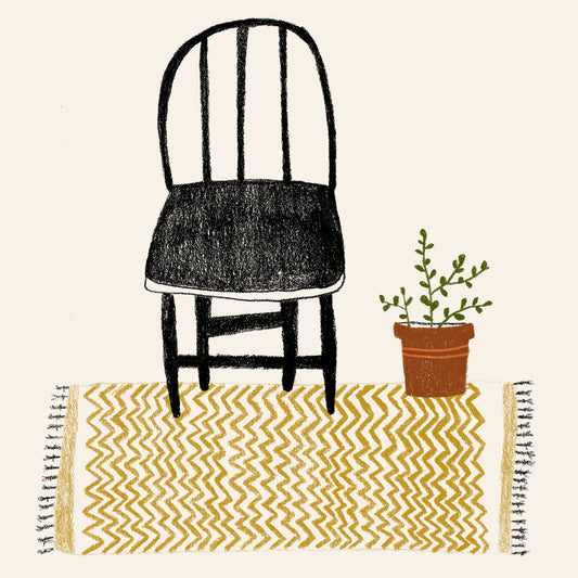 Chair & Plant Greeting Card