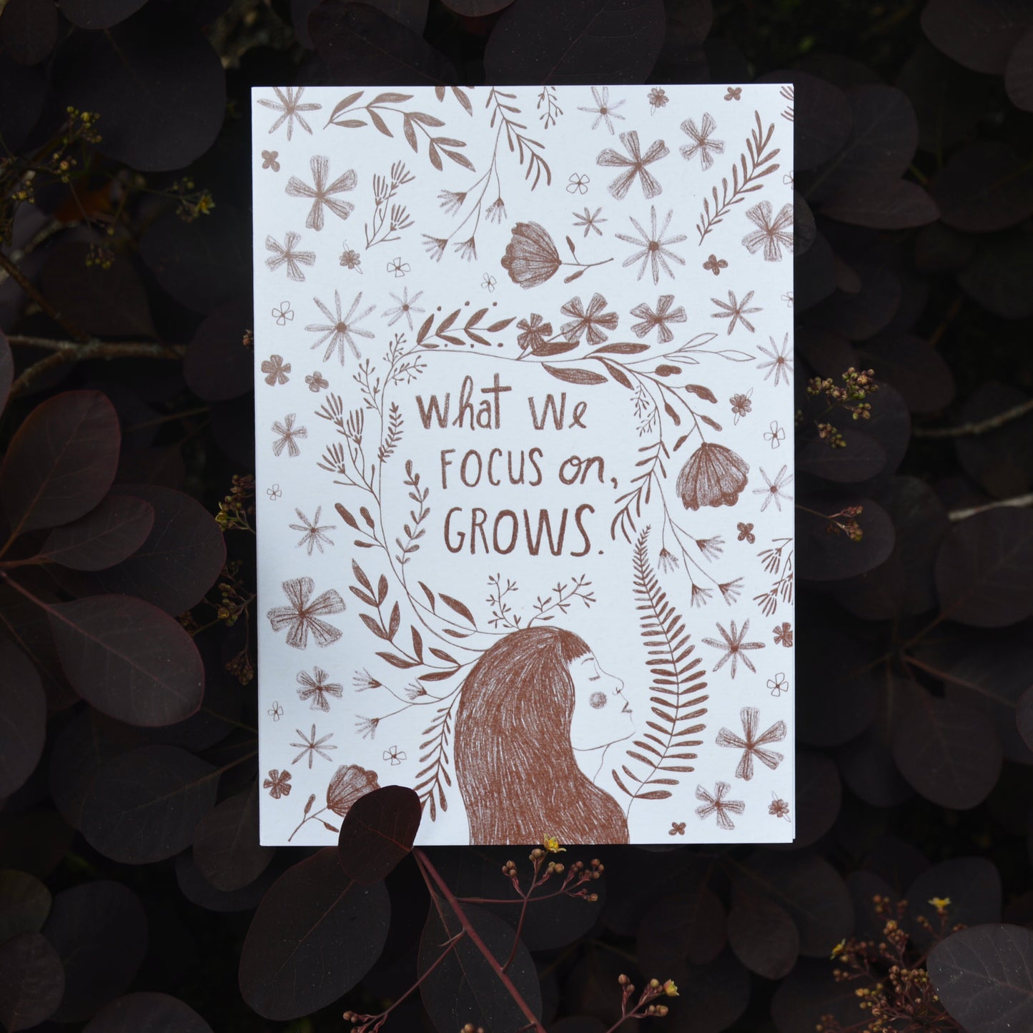 Focus Grows Greeting Card