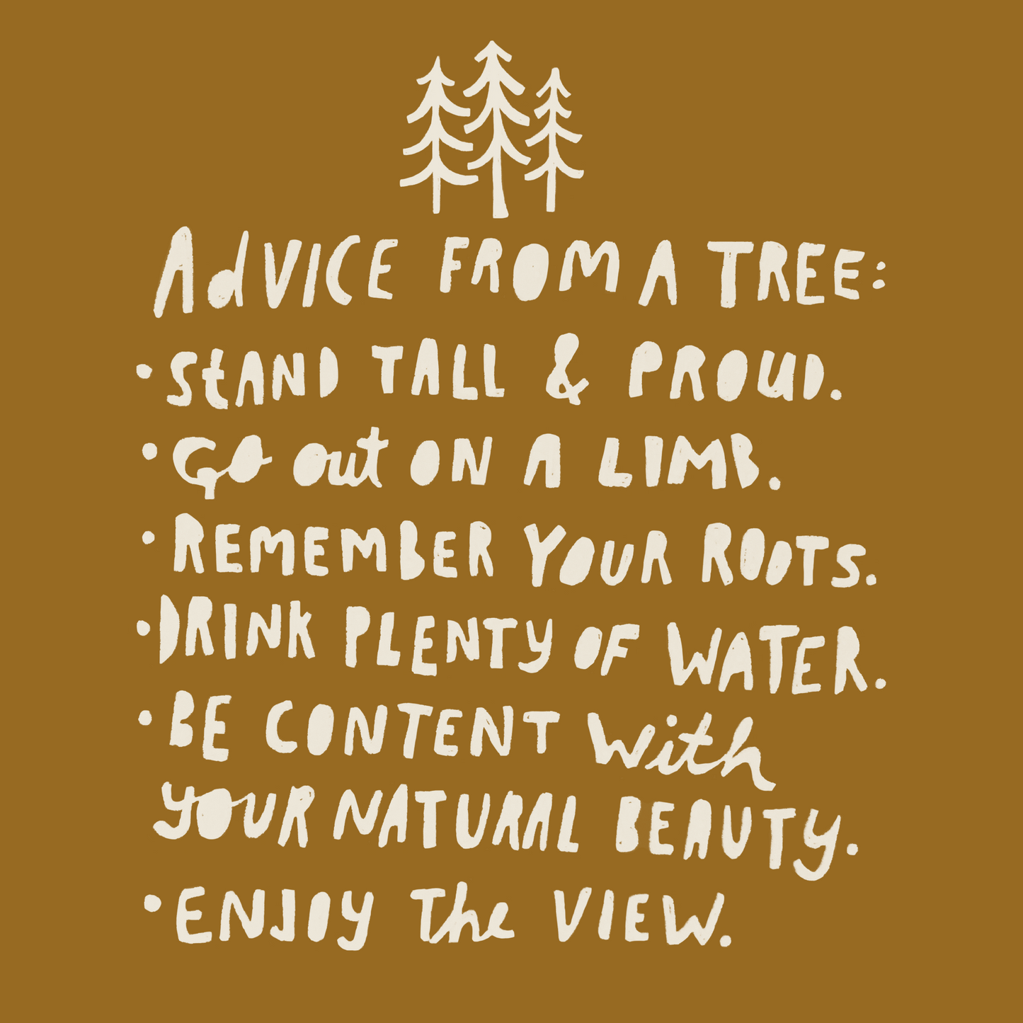 Advice From A Tree Greeting Card