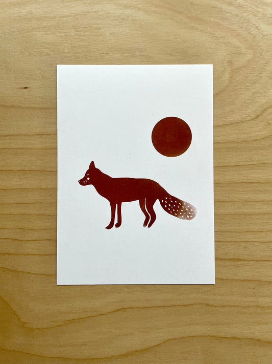 Fox Postcard