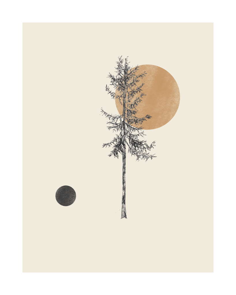 Moon Tree Print