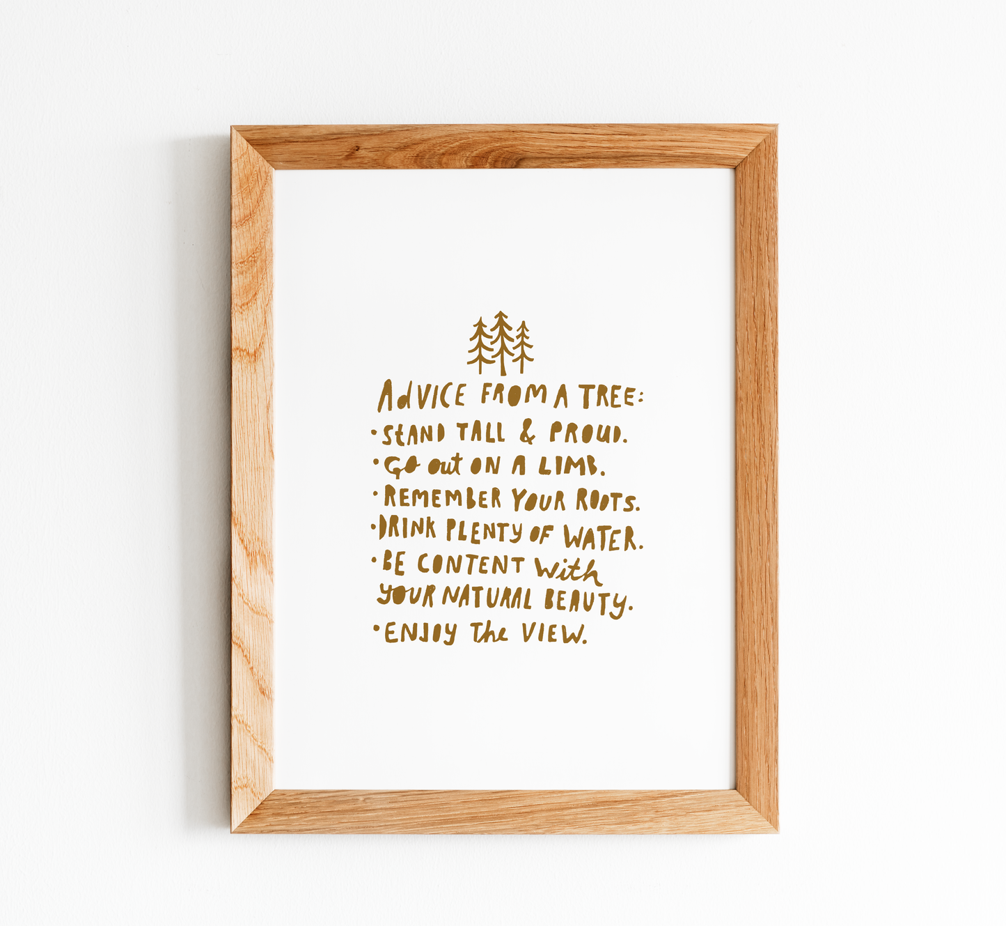 Advice From a Tree Print